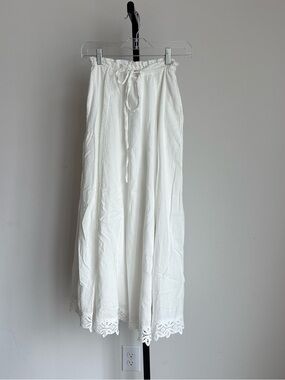 Free People white maxi skirt